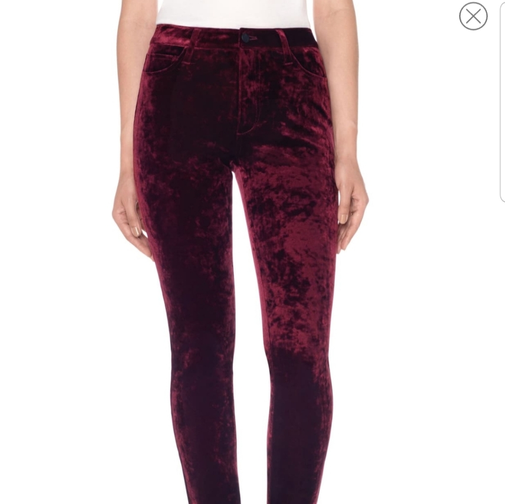 New Joe's high waist skinny red velvet jeans